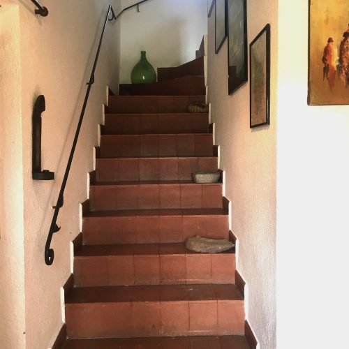 Projekte - Podere Roccatederighi, Toskana, Italien 1 vorher ,quadratisch,treppenaufgang,rocca