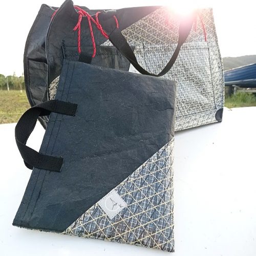 le malins basic flat bag recyceltes segel 1