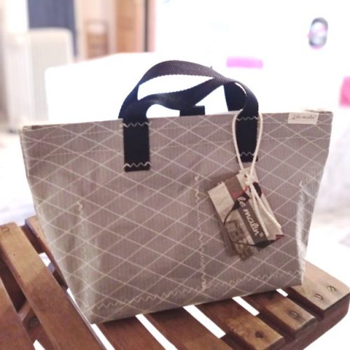 le malins double bag recyceltes segel 2